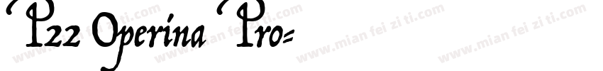 P22 Operina Pro字体转换